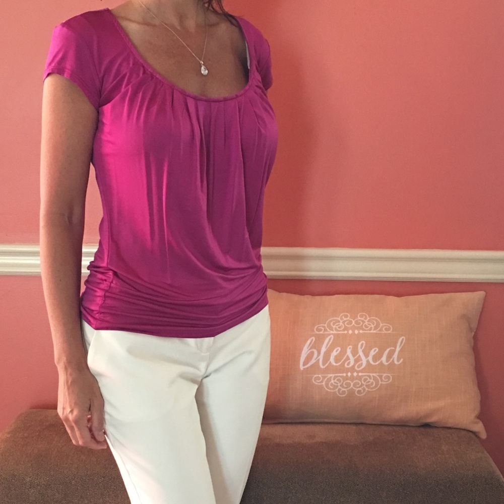 Cache small beautiful satin type top blouse